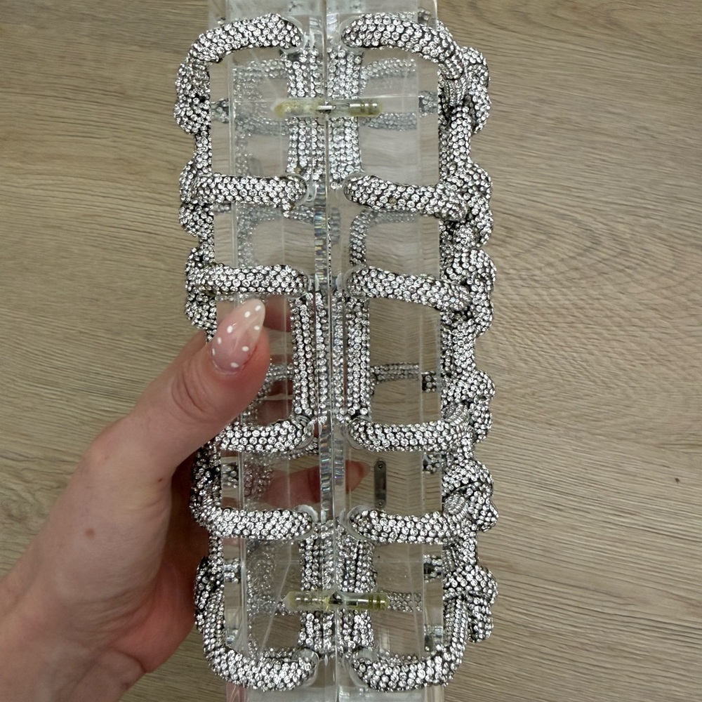 Cult Gaia Bess Caged Embellished Box Shoulder Bag - Picture 5 of 7